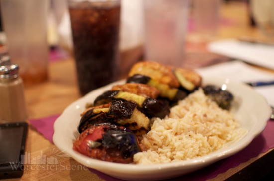 Eggplant Kebab with Chicken
