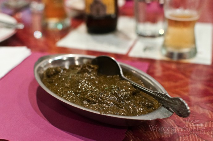 Lamb Saag from Surya Indian Cuisine on Shrewsbury Street in Worcester