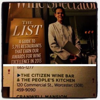 Wine Spectator features The Citizen Wine Bar and The People's Kitchen