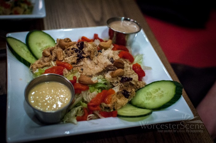 Chicken and dried cranberry salad from Mezcal on Major Taylor Boulevard in Worcester, MA