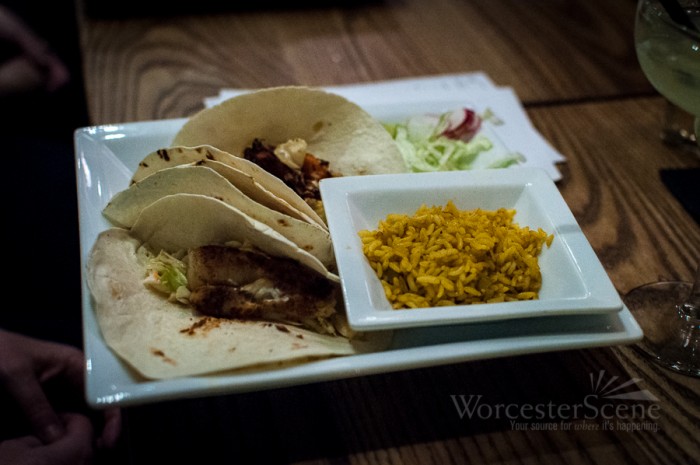 Mixed Tacos from Mezcal Cantina on Major Taylor Boulevard in Worcester, MA