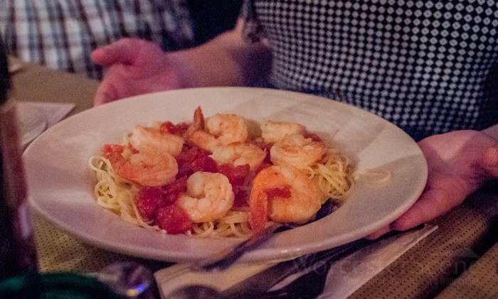 Shrimp Scampi from Rosalina's Kitchen on Hamilton Street in Worcester, MA
