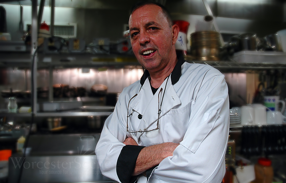 Alex Gjonca, the Owner and Chef of Nuovo Restaurant on Shrewsbury Street in Worcester, MA