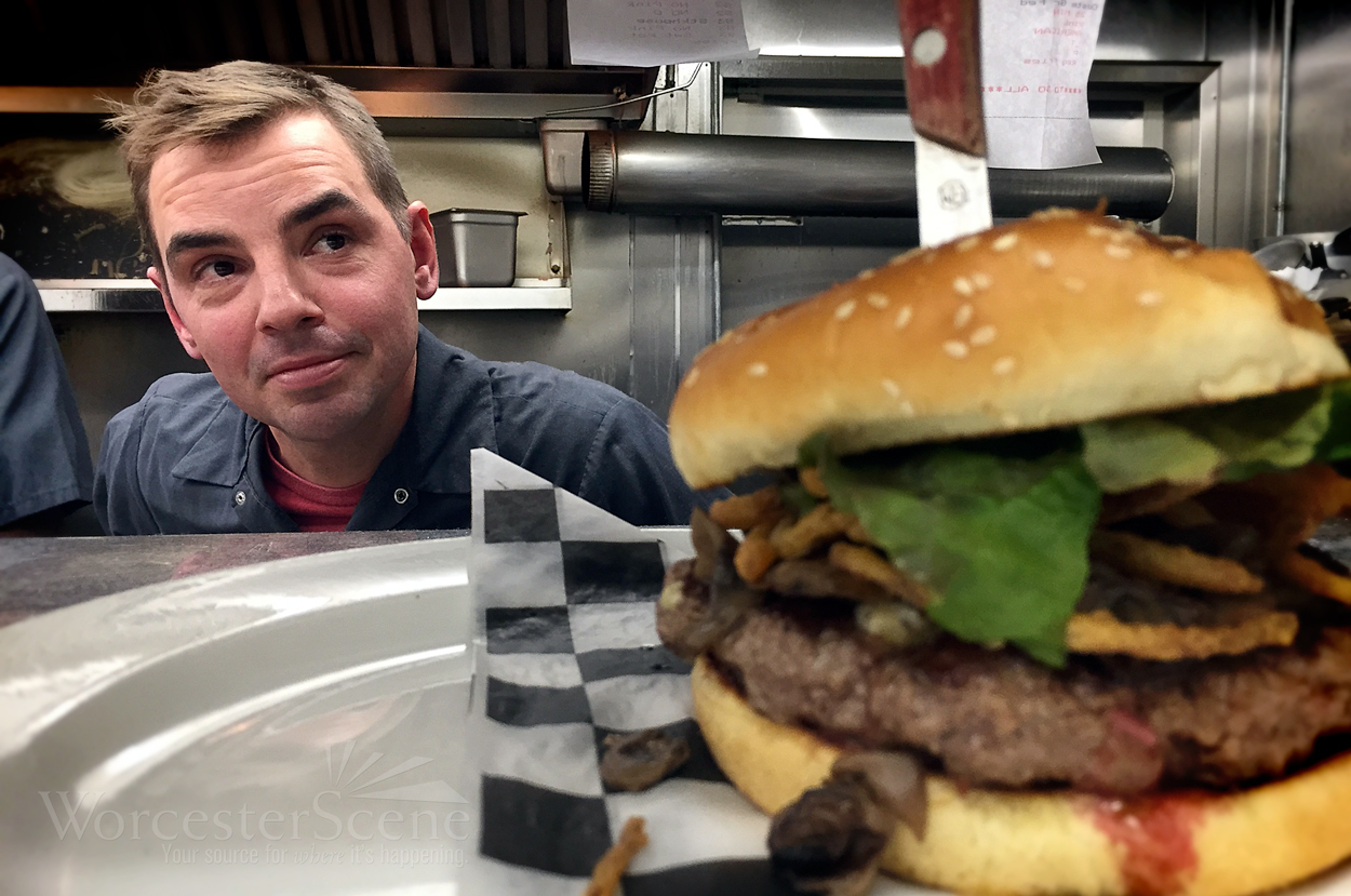Chef Michael Muscarella from The Fix Burger Bar on Shrewsbury Street in Worcester, MA