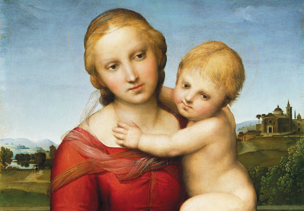 Raphael, Italian, 1483-1520 The Small Cowper Madonna (detail) about 1505, oil on wood Widener Collection, National Gallery of Art, Washington, D.C., 1942.9.57