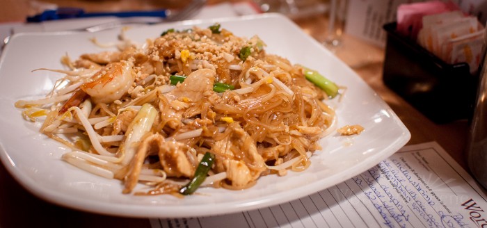 Pad Thai at Thai Time on Highland Street in Worcester, MA