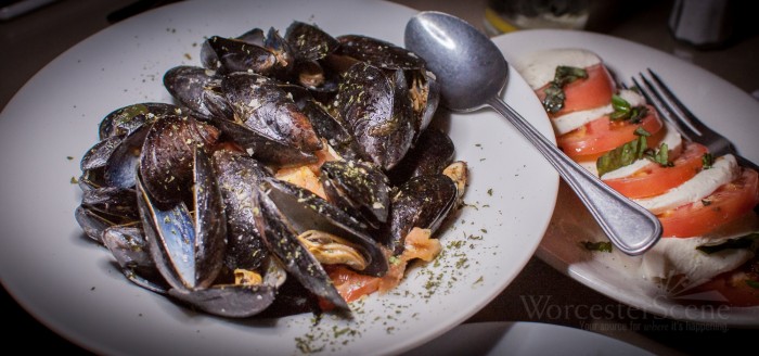 Sautéed Mussels from Chioda's Trattoria on Franklin Street in Worcester