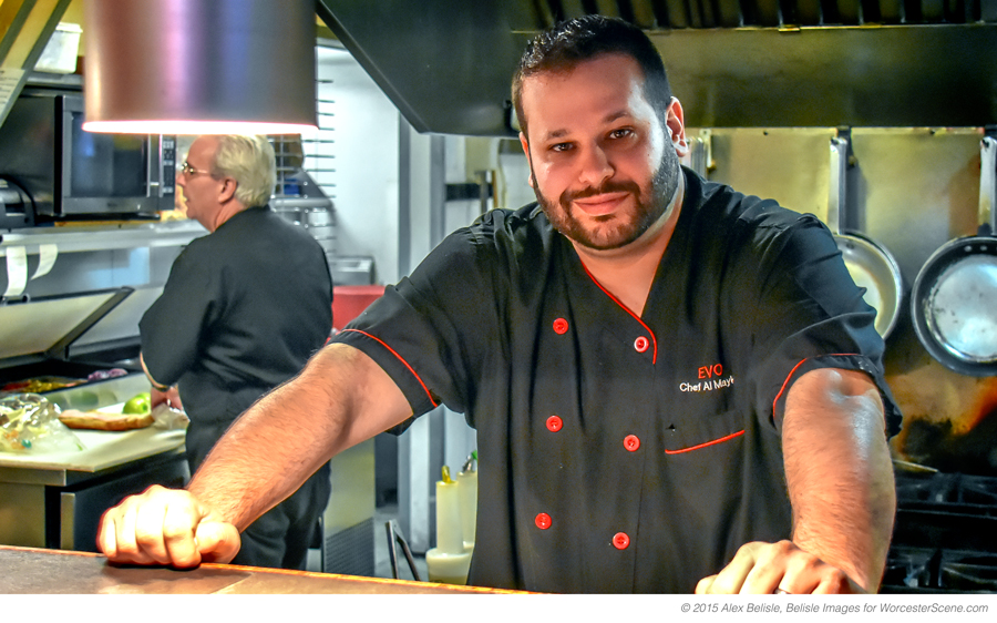 Chef Al Maykel from EVO on Chandler Street in Worcester, MA