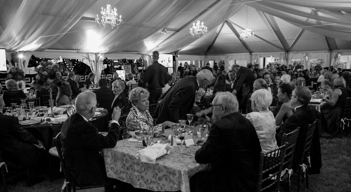 The 2014 Dinner Tent at the Auction at Worcester Art Museum