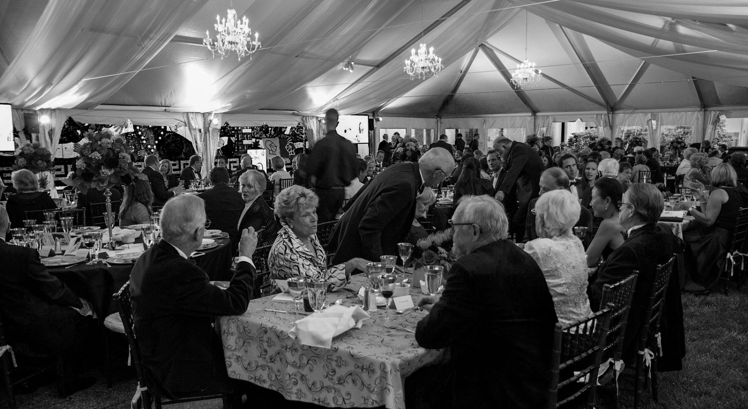 The 2014 Dinner Tent at the Auction at Worcester Art Museum