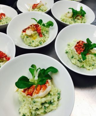 Lobster & Spring Pea Risotto from FISH in Marlborough, MA