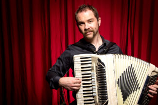 Silas Hite with Accordion. Photograph by David Broach.