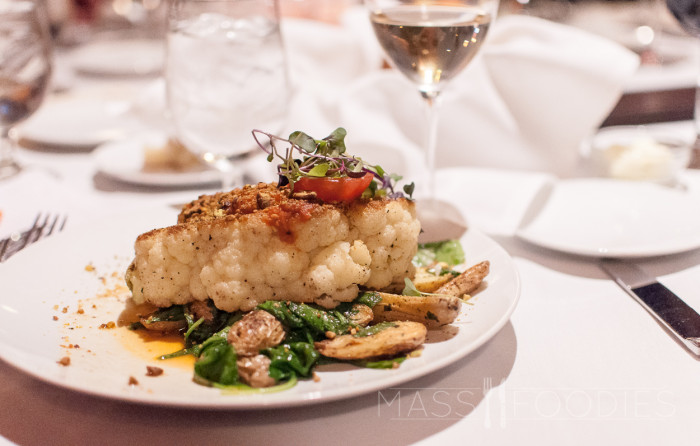 Cauliflower Steak at The Fireplace Room in Bolton, MA