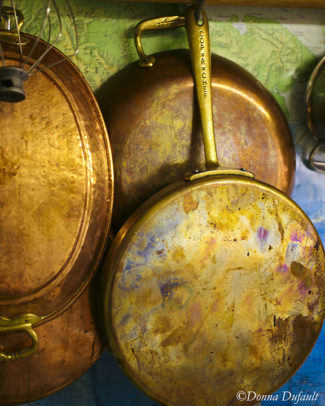 Donna Dufault's Pans on display at Culinary Imaginings.