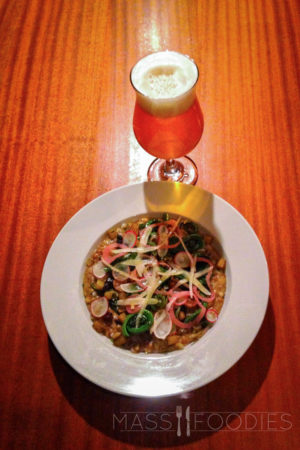 Multi-Grain “Risotto” with Dunham Saison Rustique from Armsby Abbey on Main Street in Worcester, MA