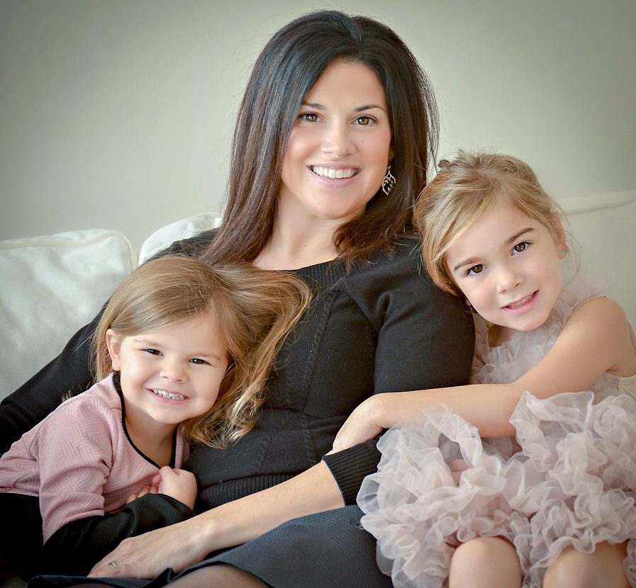 Christina Andreoli, President of Discover Central Massachusetts, pictured with her daughters.