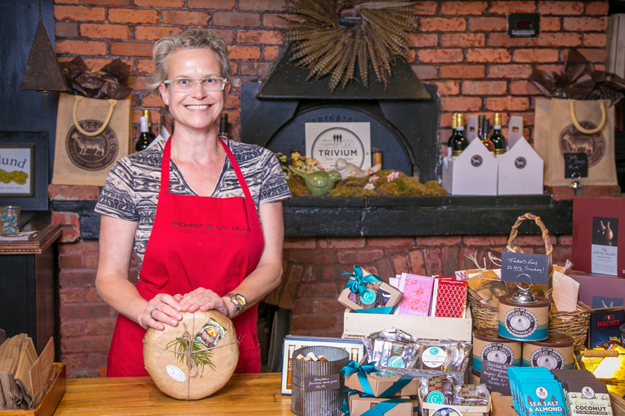 Simone Linsen, owner of Pecorino's. (Photograph by Erb Photography for Discover Central Massachusetts)