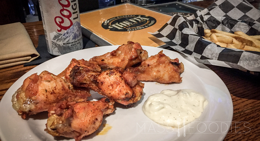 Whether rub or sauce, The Fix on Grove Street in Worcester, MA offers all you can eat wings during Monday Night Football.
