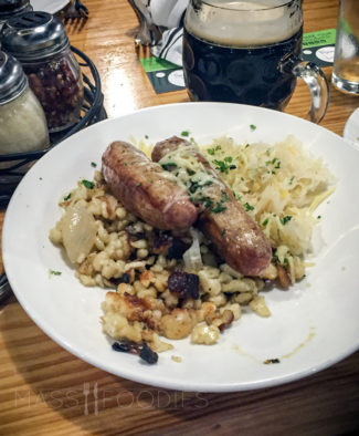 Traditional German meal from Jack's Abbey in Framingham, MA