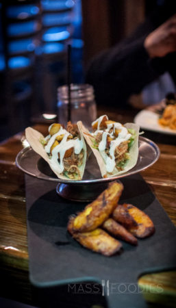 The Cohiba Street Taco from Bootlegger Prohibition Pub 2 on Chandler Street in Worcester, MA