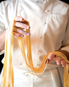 Tomasso features hand made ingredients, including their pastas.