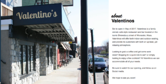 Valentino's opening in May on Shrewsbury Street in Worcester, MA