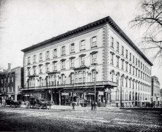 Bay State House, where deadhorse hill currently resides, was once the subject of one of Worcester's bootlegger's raids during prohibition. (Collection of Worcester Historical Museum)