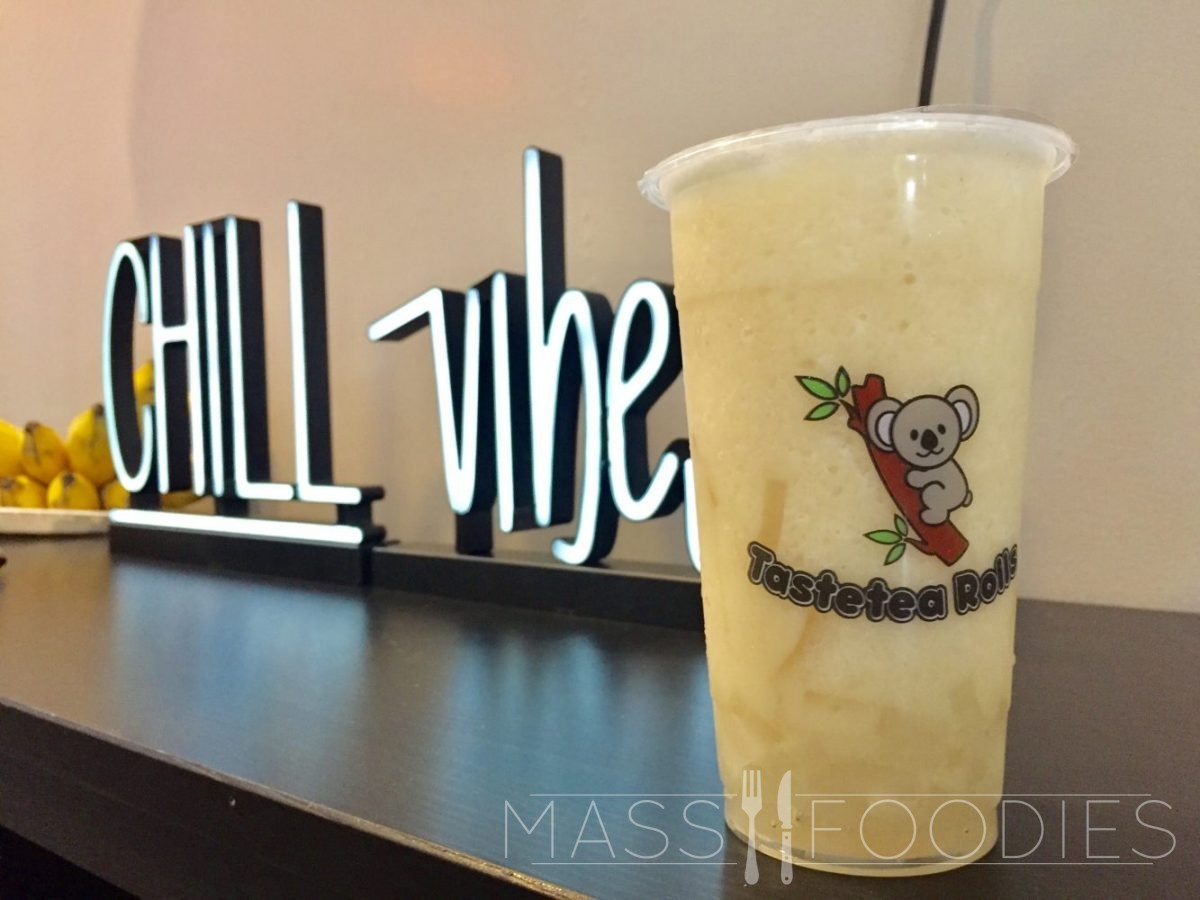 The Piña Colada smoothie from Tastetea Rolls on Park Avenue in Worcester, MA