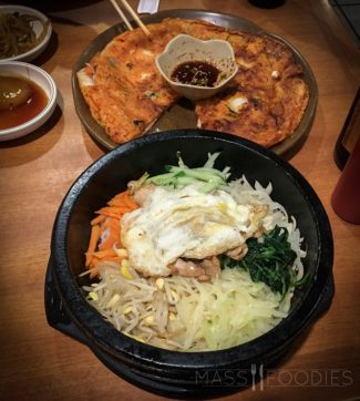 A spread from Westborough Korean Restaurant.