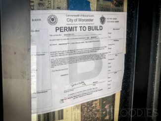 The building permit for Crust's expansion as North Main Provisions.